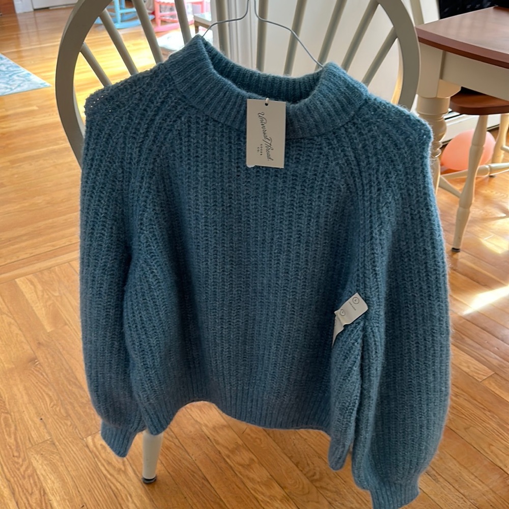 Spring blue sweater